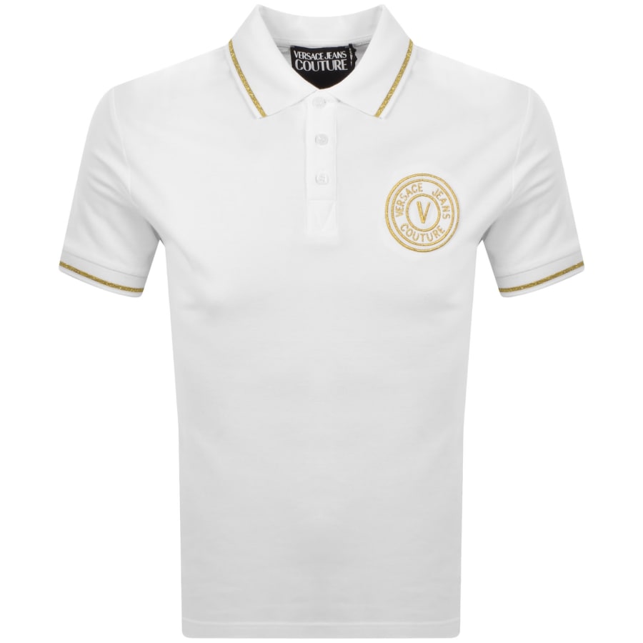 Image number 1 for Versace Jeans Couture Polo T Shirt White