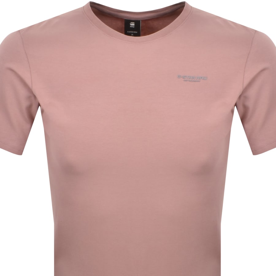 Image number 2 for G-Star Slim Base T Shirt Berry Mist Pink