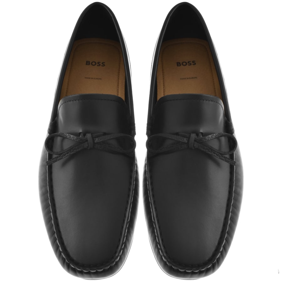 Image number 3 for BOSS Noel Moccasin Shoes Black