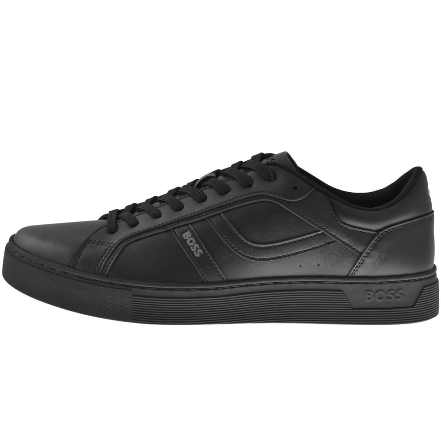 Image number 1 for BOSS Rhys Tennis Trainers Black