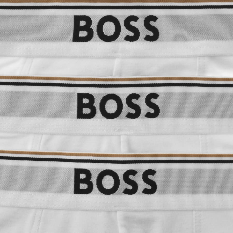 Image number 3 for BOSS Underwear 3 Pack Boxer Briefs White