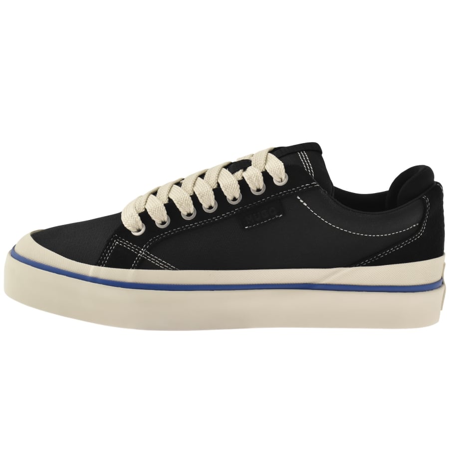 Image number 1 for HUGO Blue Low Top Tennis Trainers Black