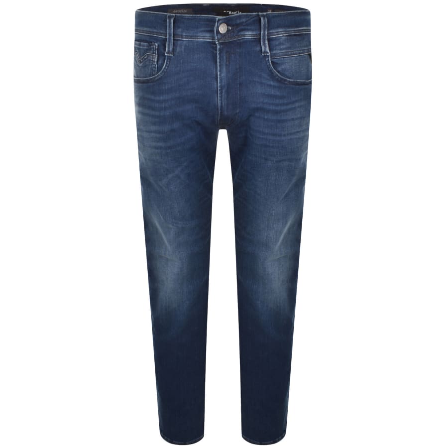 Image number 2 for Replay Anbass Hyperflex Jeans Blue