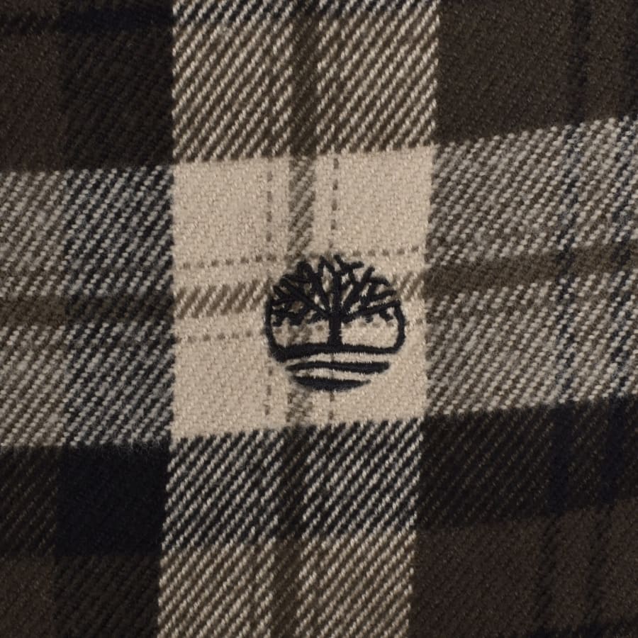 Image number 3 for Timberland Flannel Check Shirt Brown