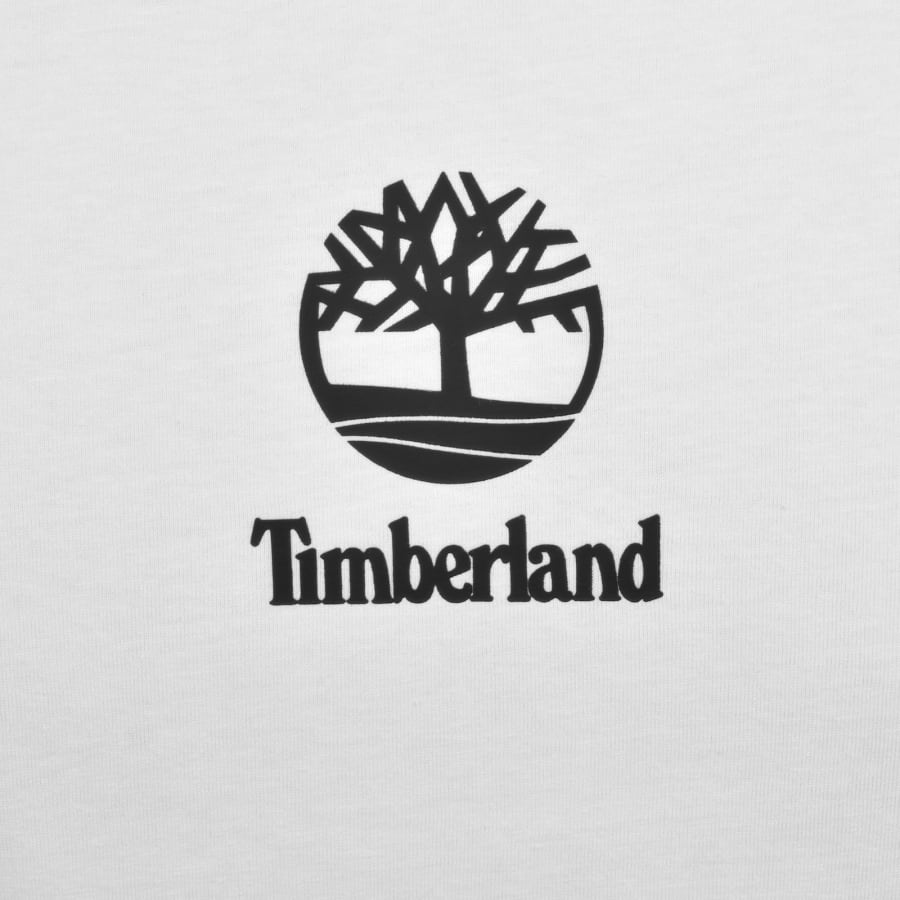 Image number 3 for Timberland Print Stack Logo T Shirt White