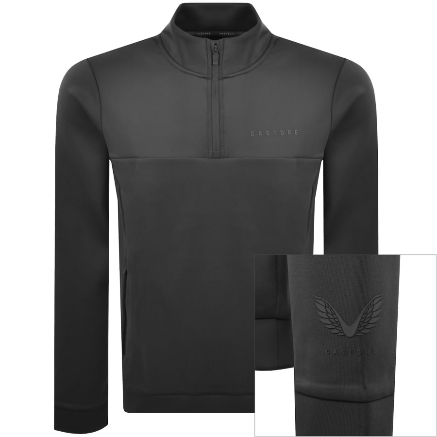 Image number 1 for Castore Scuba Quarter Zip Sweatshirt Grey