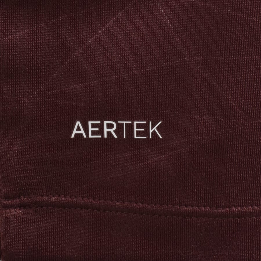 Image number 4 for Castore Lightweight Quarter Zip T Shirt Burgundy