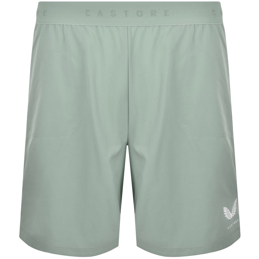 Image number 1 for Castore Adapt 7 Inch Shorts Green