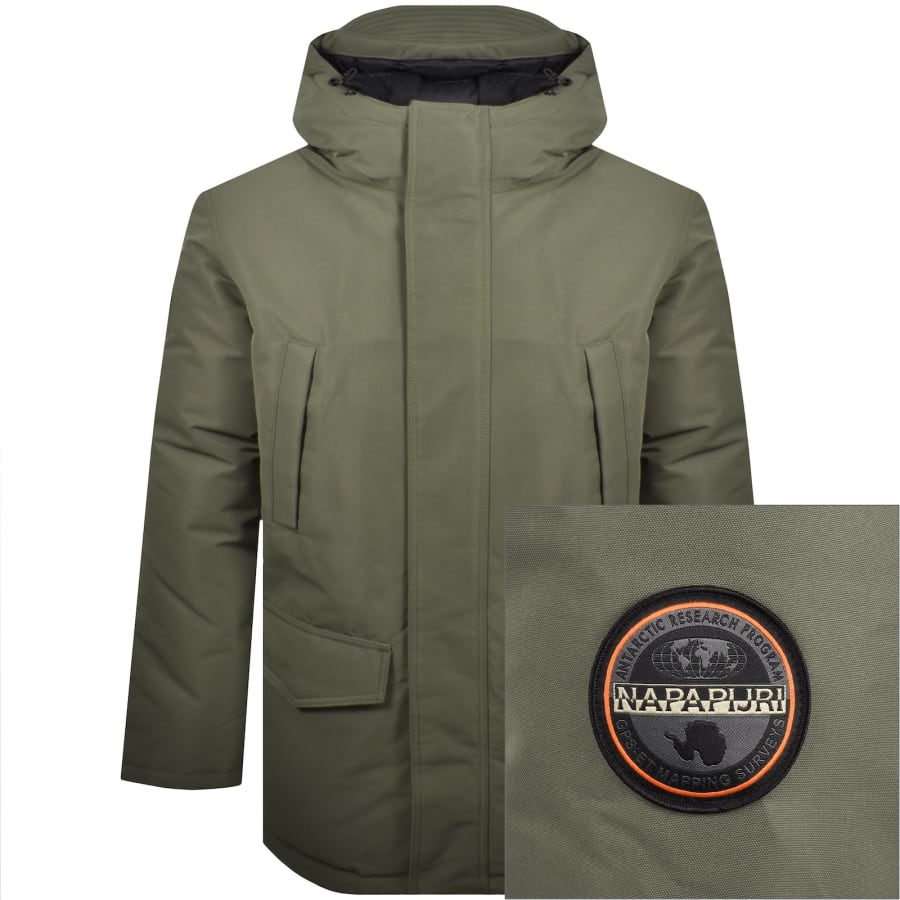 Image number 1 for Napapijri Cornier Puffer Jacket Green