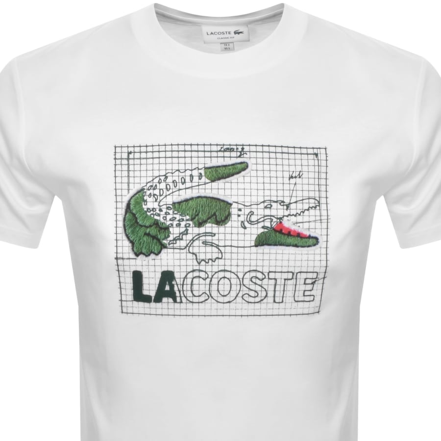 Image number 2 for Lacoste Crew Neck T Shirt White