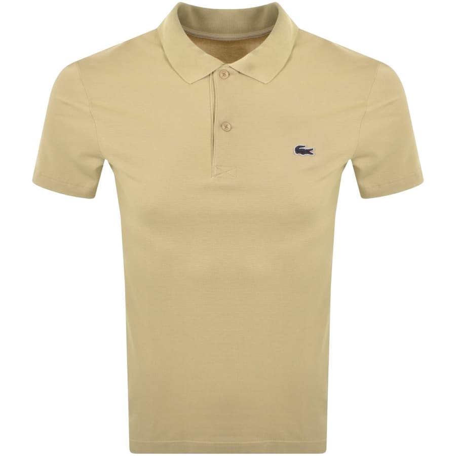 Image number 1 for Lacoste Regular Fit Polo T Shirt Beige