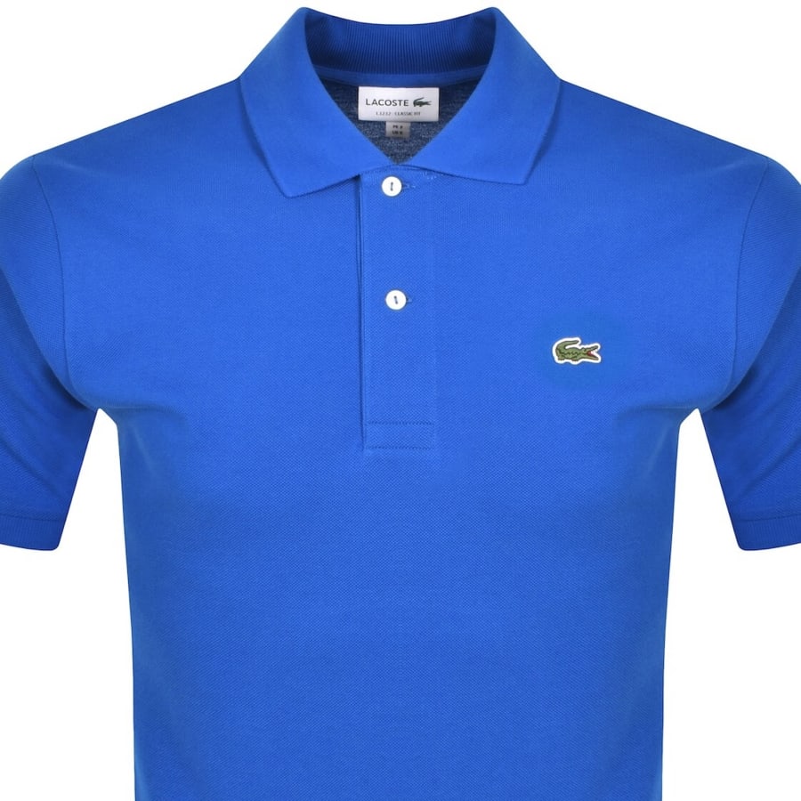 Image number 2 for Lacoste Short Sleeved Polo T Shirt Blue