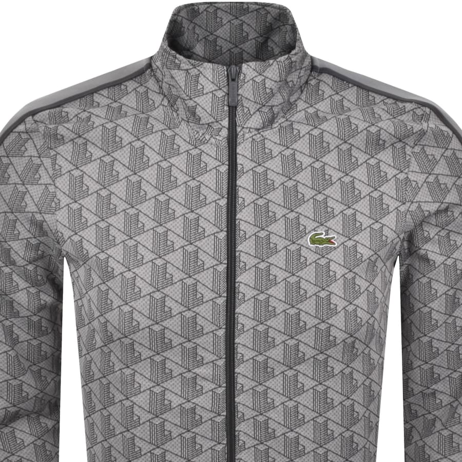 Image number 3 for Lacoste Full Zip Sweatshirt Grey