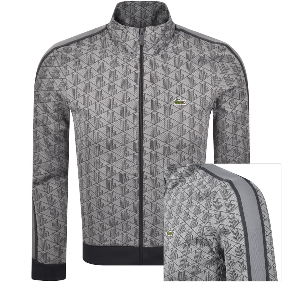 Image number 1 for Lacoste Full Zip Sweatshirt Grey