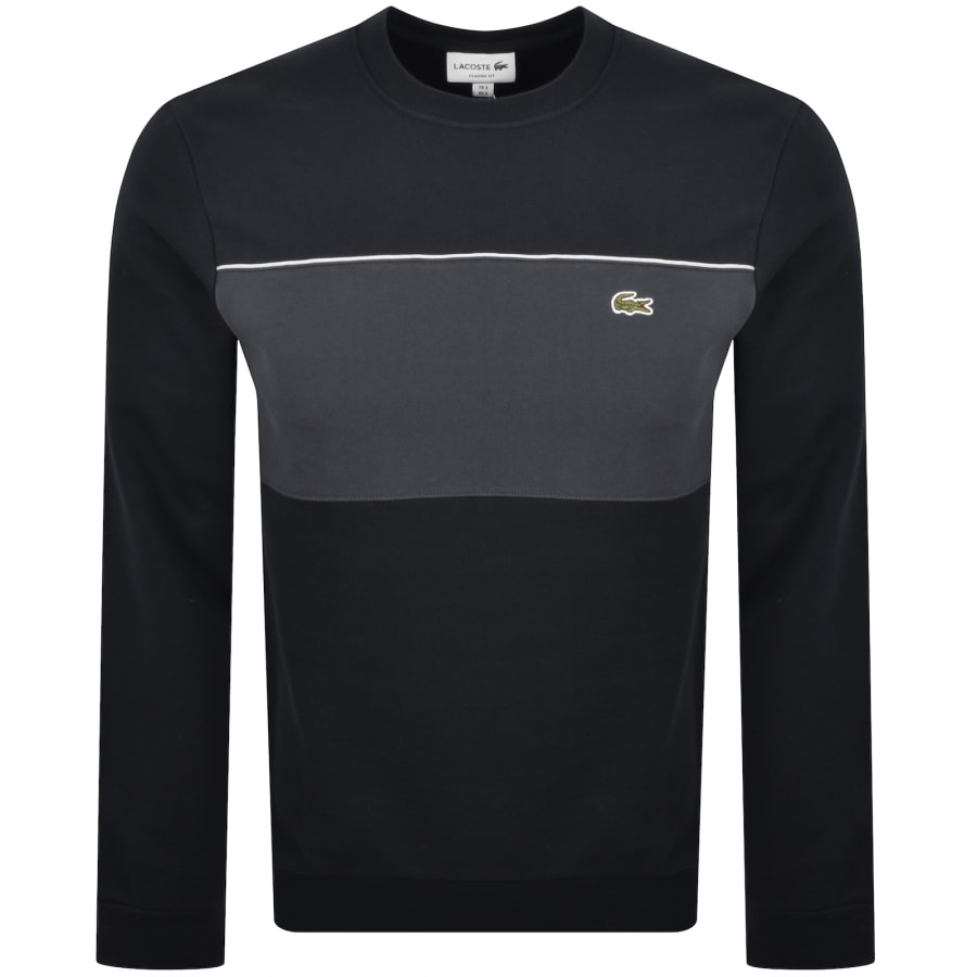 Image number 1 for Lacoste Logo Sweatshirt Black