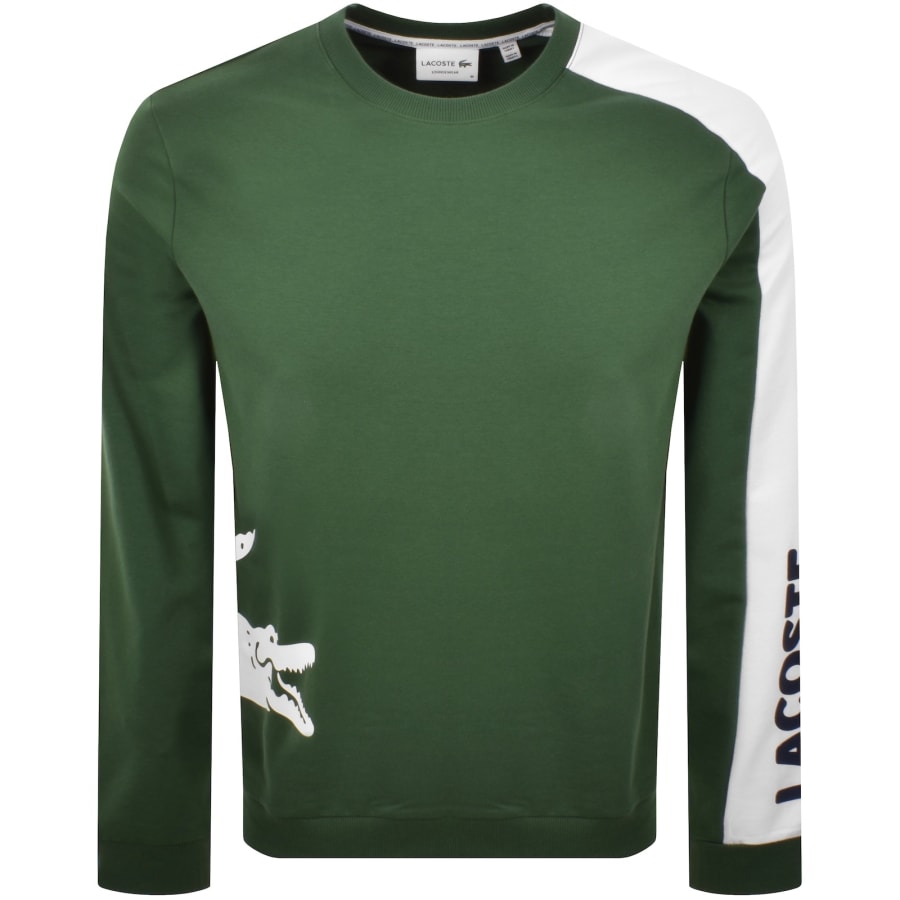 Image number 1 for Lacoste Logo Sweatshirt Green