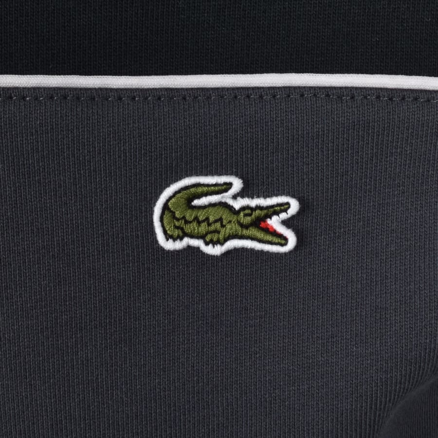 Image number 3 for Lacoste Logo Full Zip Hoodie Black