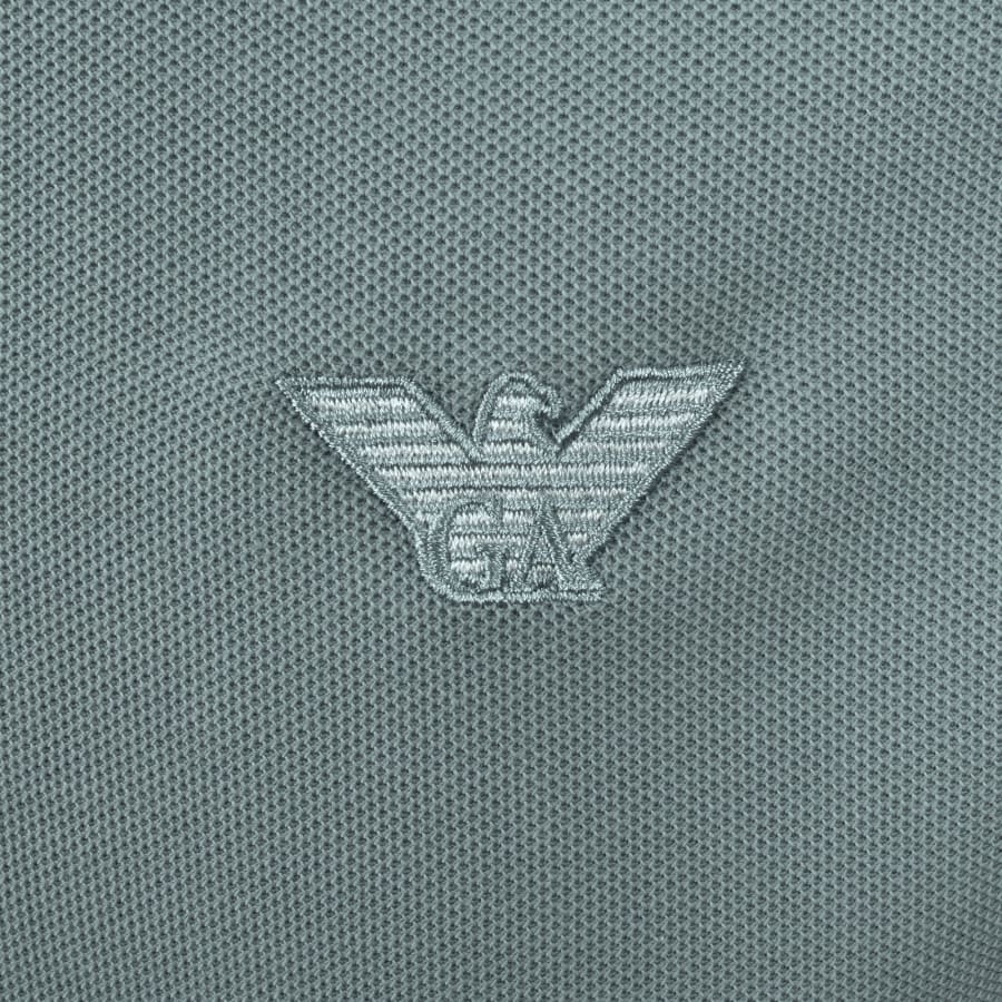 Image number 3 for Emporio Armani Short Sleeved Polo T Shirt Blue