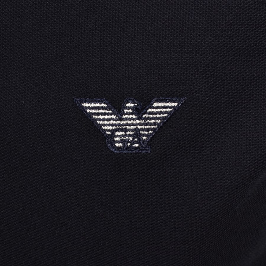 Image number 3 for Emporio Armani Short Sleeved Polo T Shirt Navy
