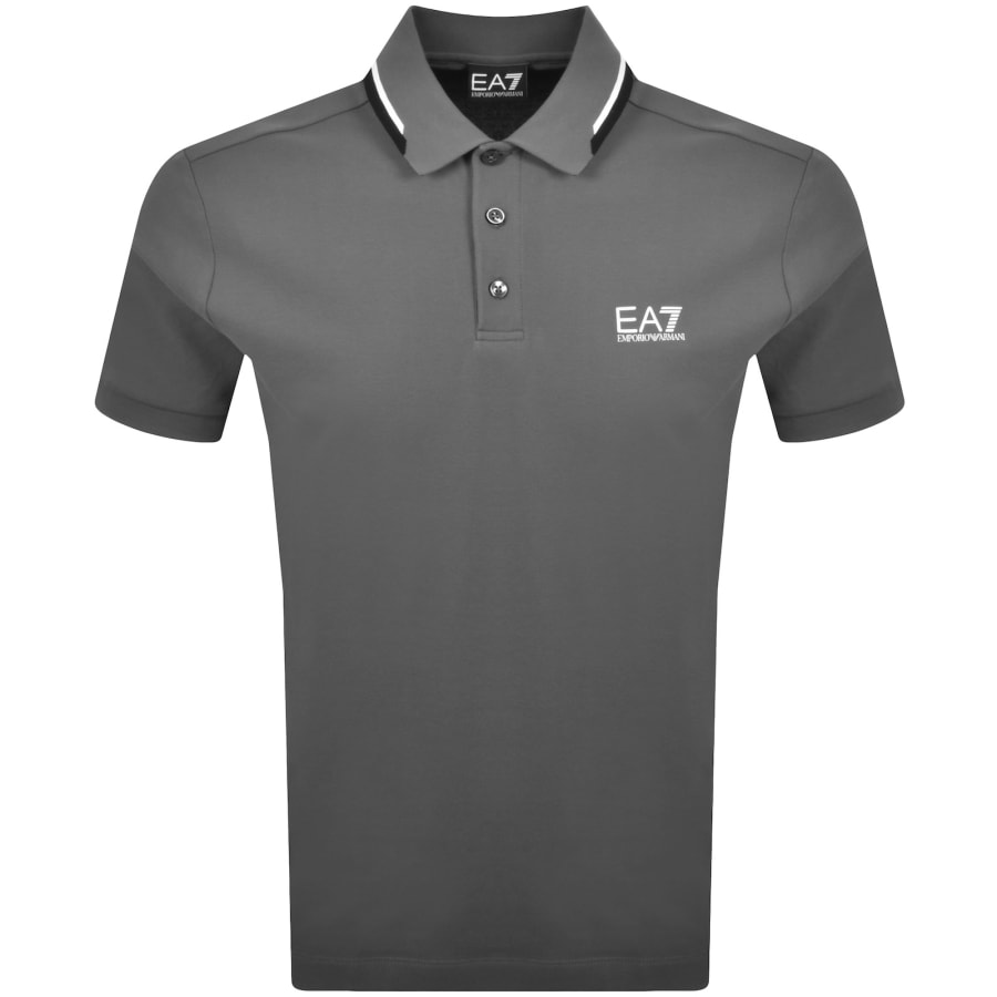 Image number 1 for EA7 Emporio Armani Block Polo Grey