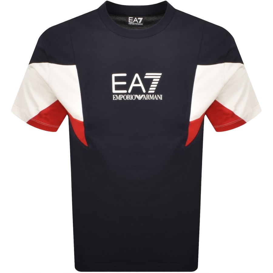 Image number 1 for EA7 Emporio Armani Logo T Shirt Navy