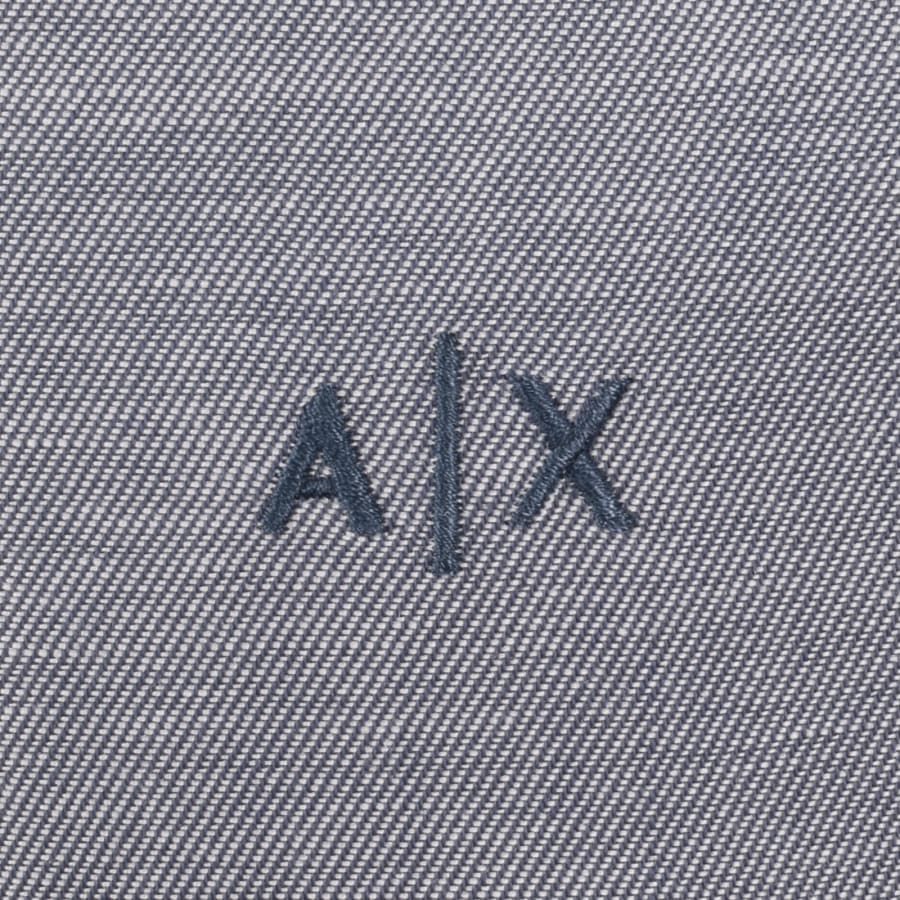 Image number 3 for Armani Exchange Long Sleeve Shirt Blue