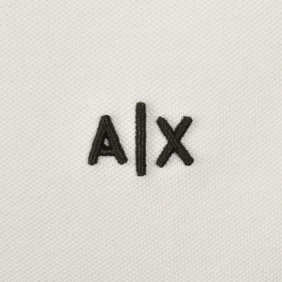 Image number 3 for Armani Exchange Polo T Shirt Cream
