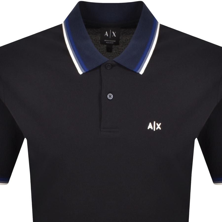 Image number 2 for Armani Exchange Polo T Shirt Navy