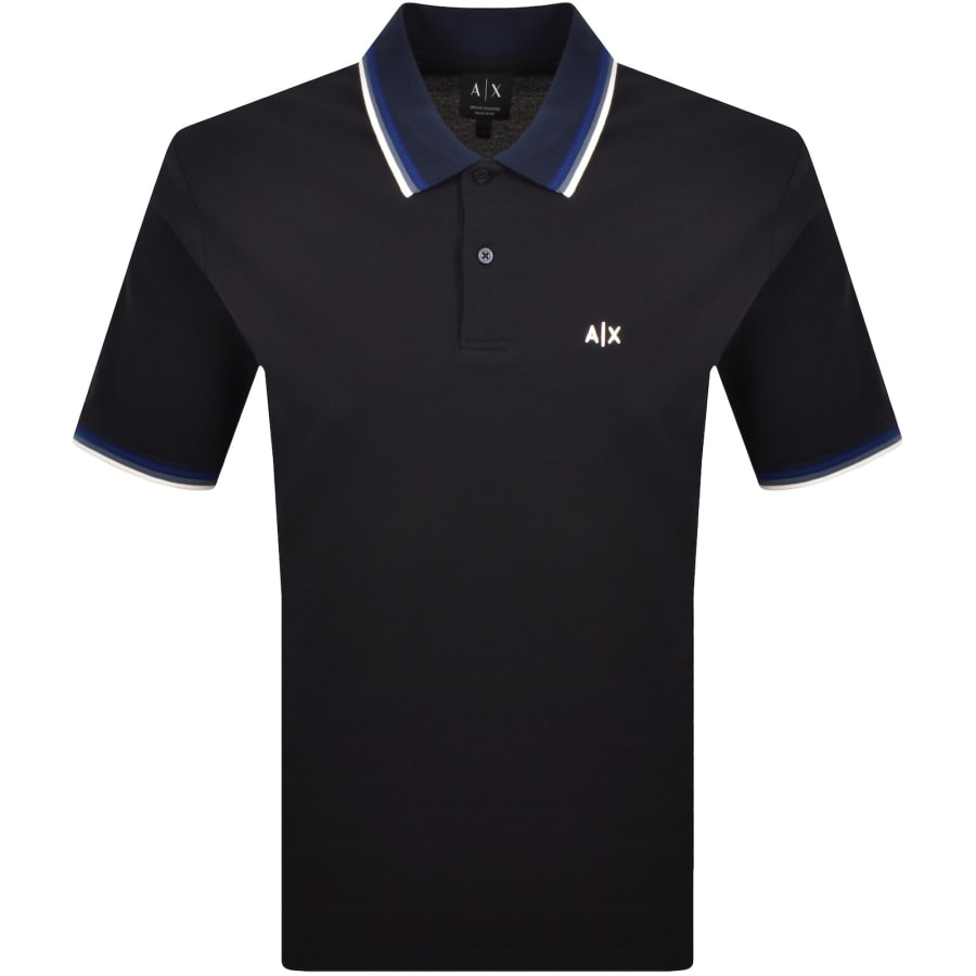 Image number 1 for Armani Exchange Polo T Shirt Navy