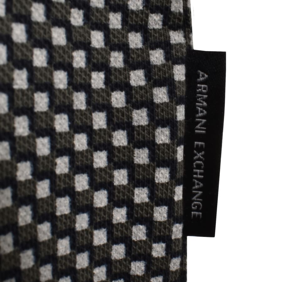 Image number 3 for Armani Exchange Patterned Polo T Shirt Navy