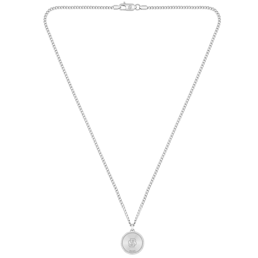 Image number 2 for BOSS Compass Pendant Necklace Silver