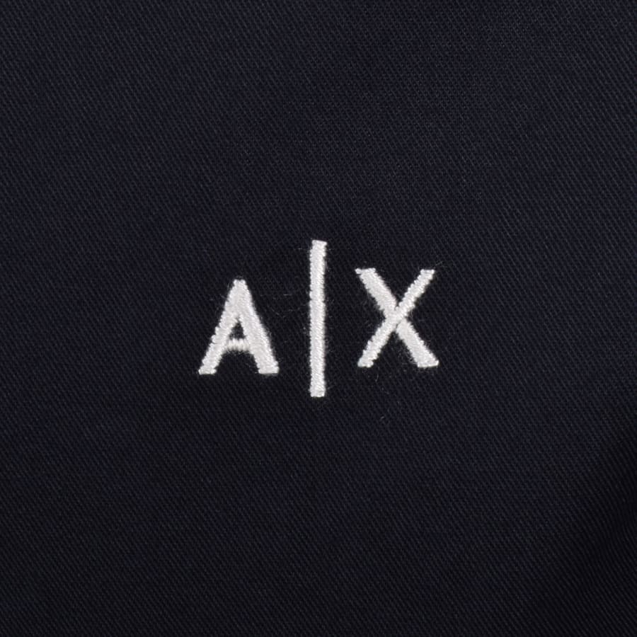 Image number 3 for Armani Exchange Long Sleeve Shirt Navy
