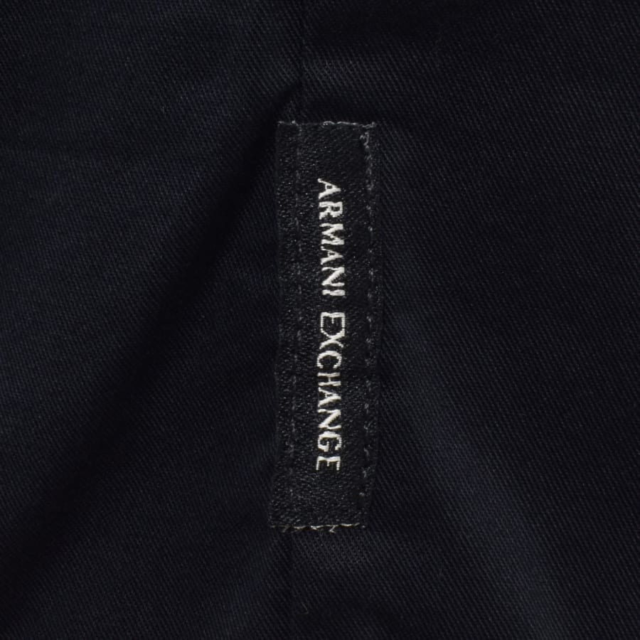 Image number 4 for Armani Exchange Long Sleeve Shirt Navy