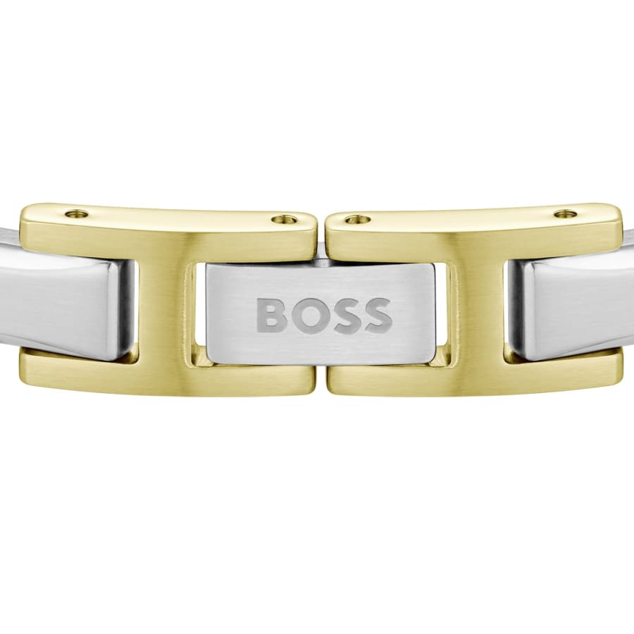 Image number 3 for BOSS Nolan Two Tone Linked Chain Bracelet Gold