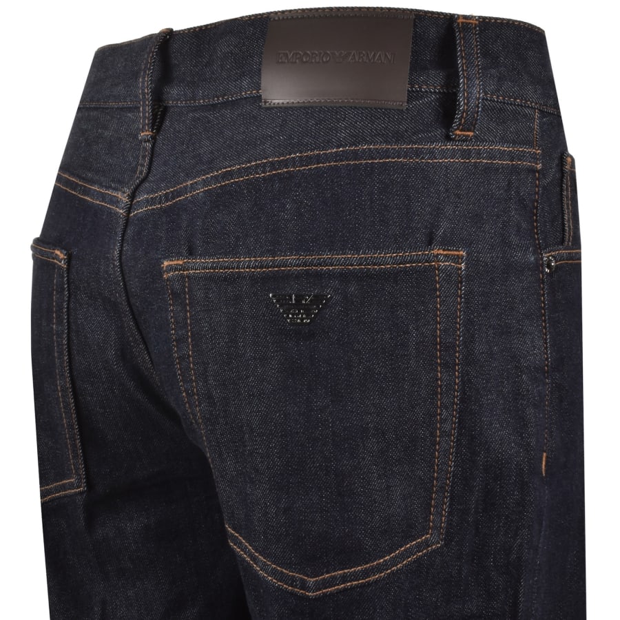 Image number 4 for Emporio Armani J76 Straight Fit Jeans Blue