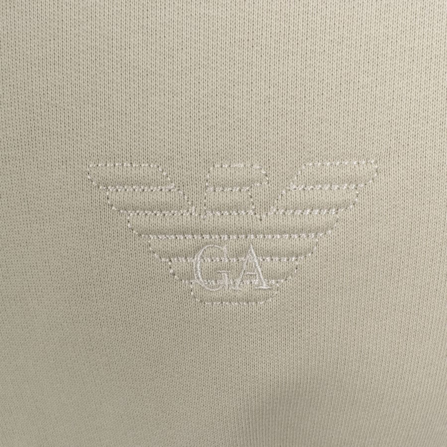 Image number 3 for Emporio Armani Eagle Logo Hoodie Beige