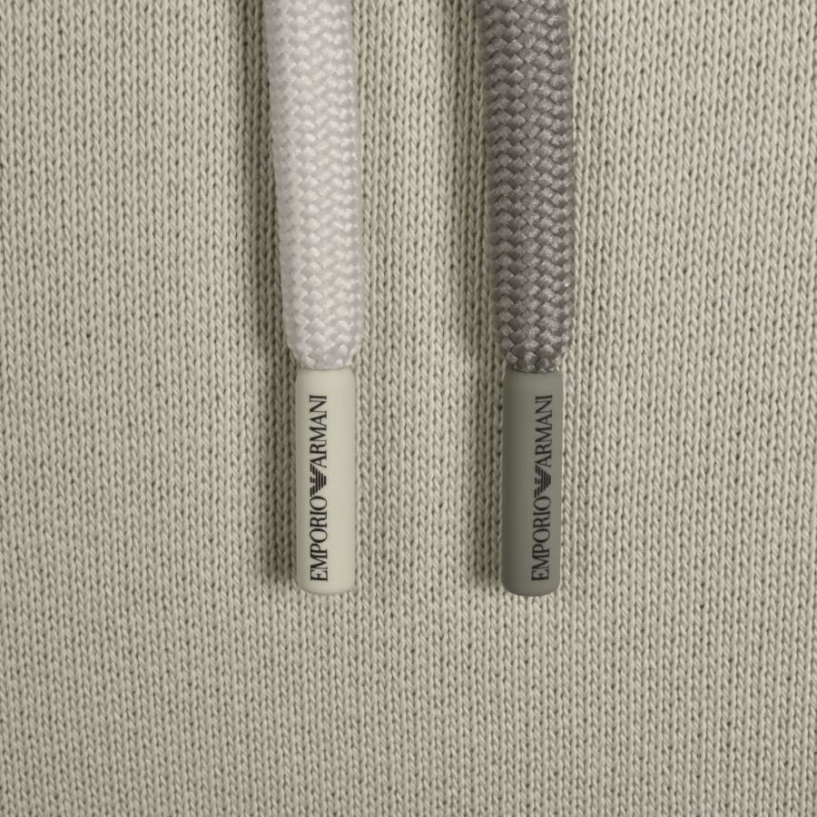 Image number 4 for Emporio Armani Eagle Logo Hoodie Beige