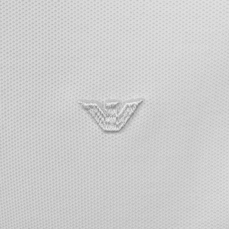 Image number 3 for Emporio Armani Short Sleeved Polo T Shirt White