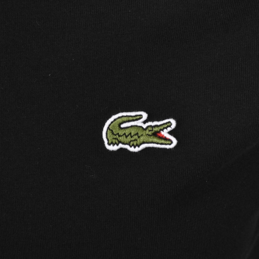 Image number 4 for Lacoste Logo Tape T Shirt Black