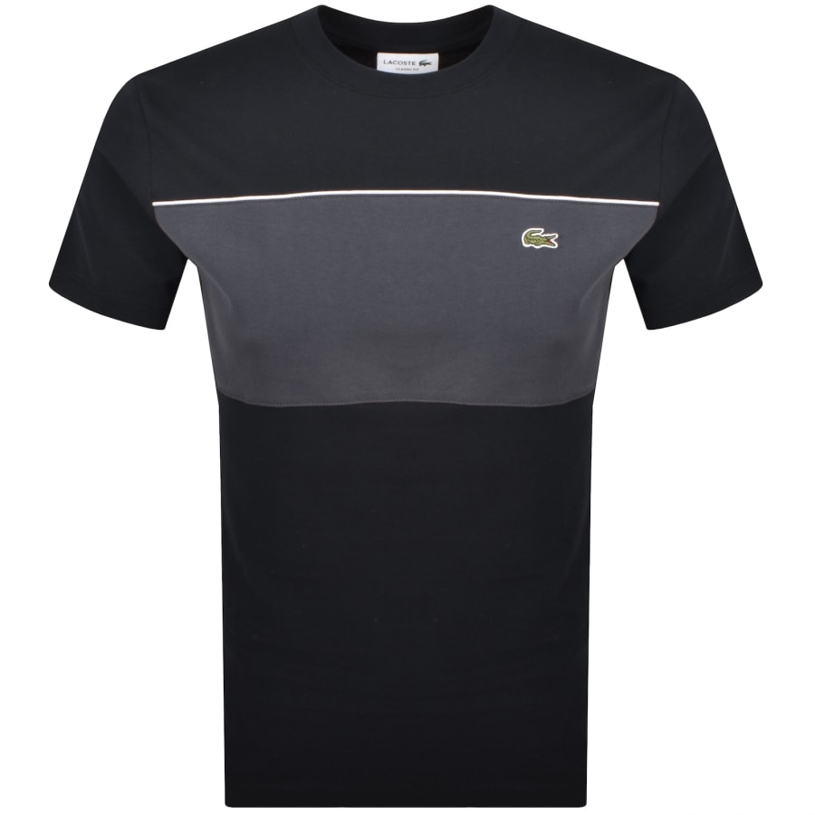 Image number 1 for Lacoste Crew Neck T Shirt Black