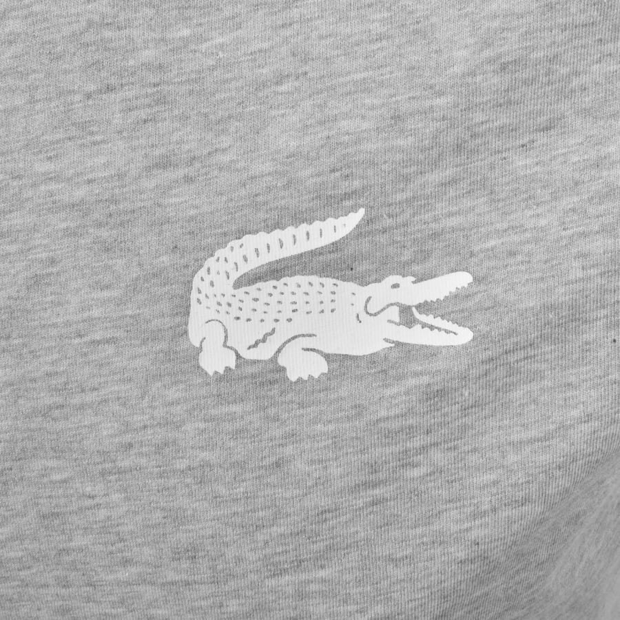Image number 3 for Lacoste Loungewear Logo T Shirt Marl Grey