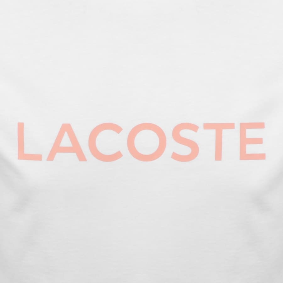Image number 3 for Lacoste Loungewear Logo T Shirt White