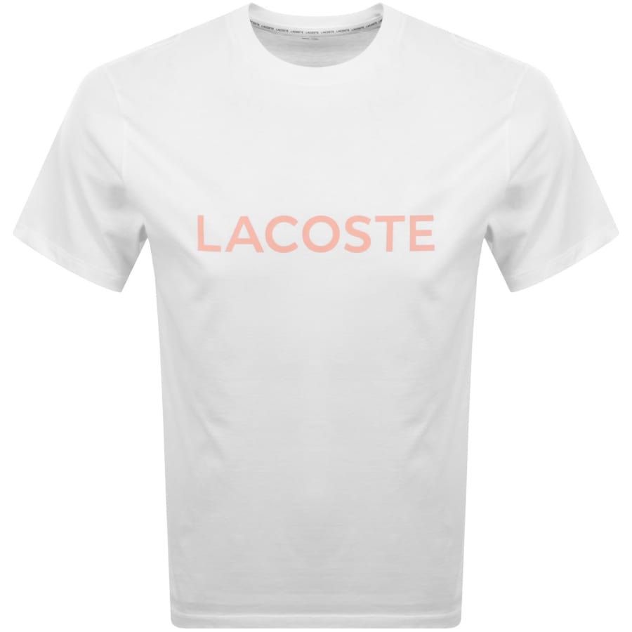 Image number 1 for Lacoste Loungewear Logo T Shirt White
