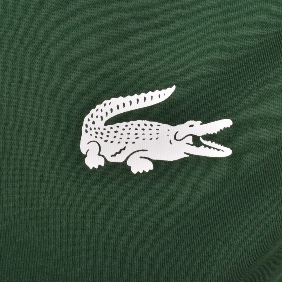 Image number 3 for Lacoste Loungewear Logo T Shirt Green