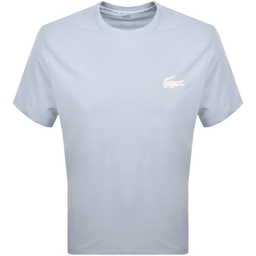 Image number 1 for Lacoste Loungewear Logo T Shirt Blue