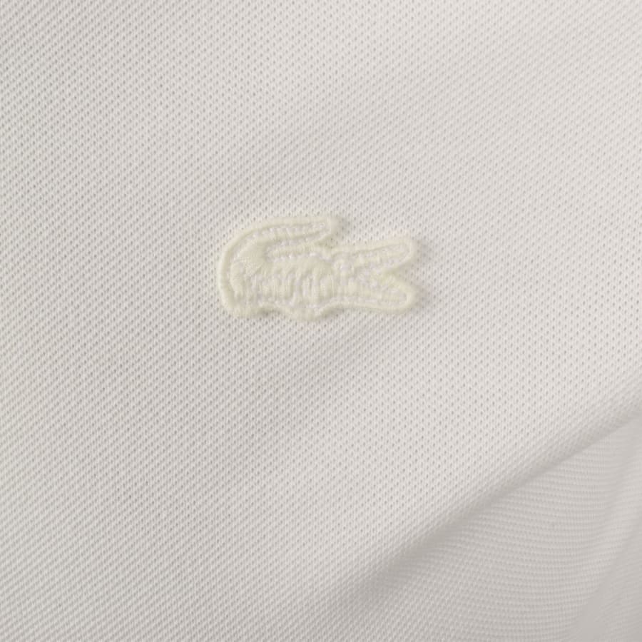 Image number 3 for Lacoste Tipped Polo T Shirt Off White
