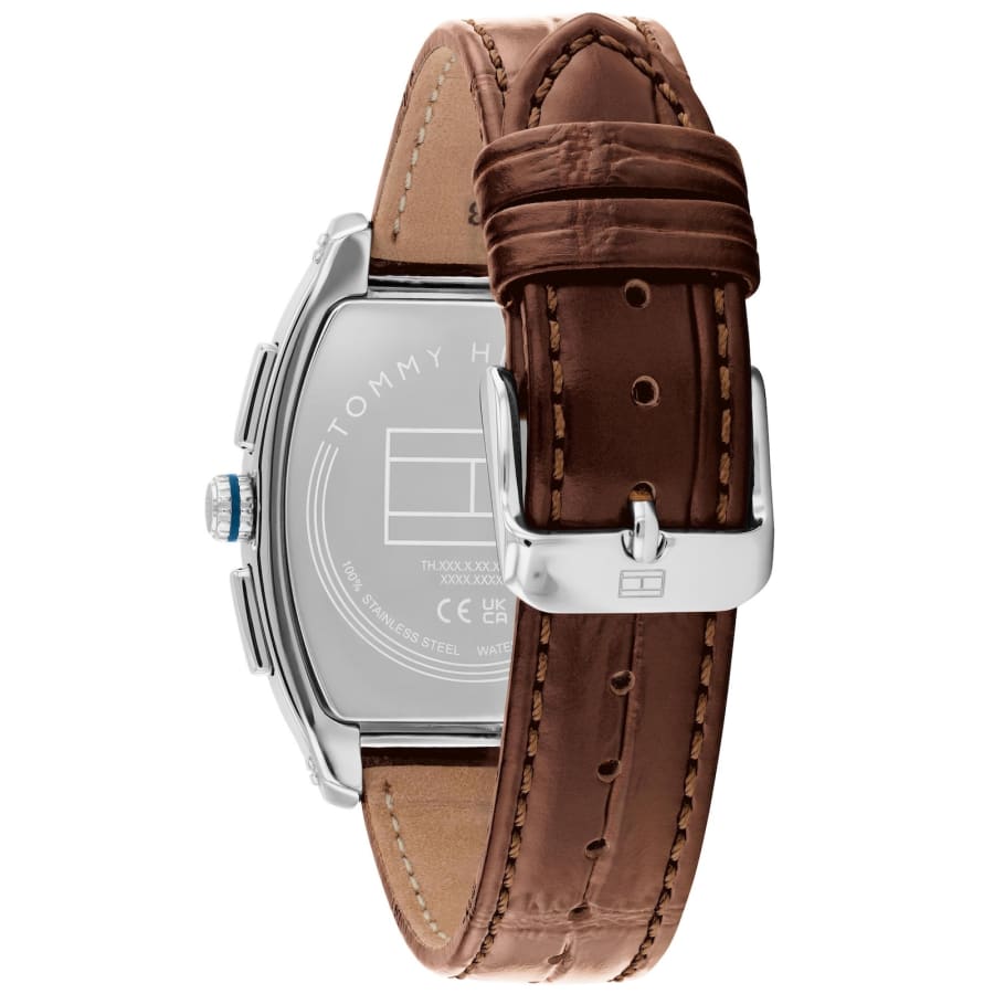 Image number 2 for Tommy Hilfiger Oxford 1710760 Leather Watch Navy