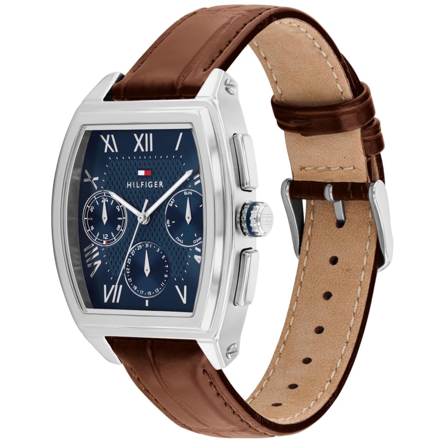 Image number 3 for Tommy Hilfiger Oxford 1710760 Leather Watch Navy