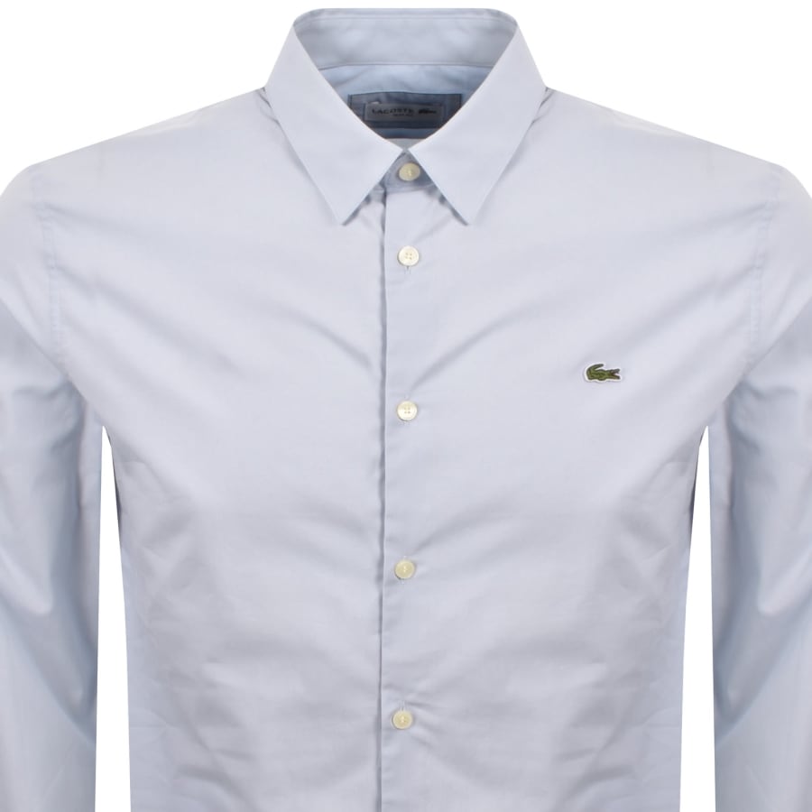 Image number 2 for Lacoste Slim Fit Long Sleeved Shirt Blue