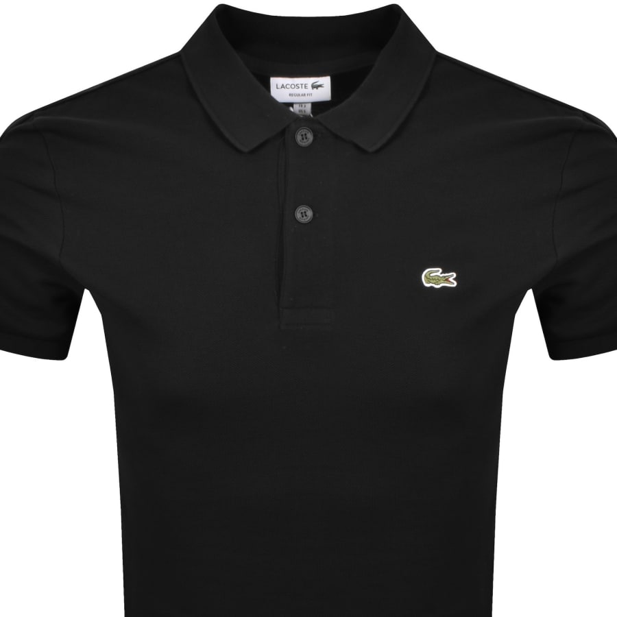 Image number 3 for Lacoste Tape Polo T Shirt Black